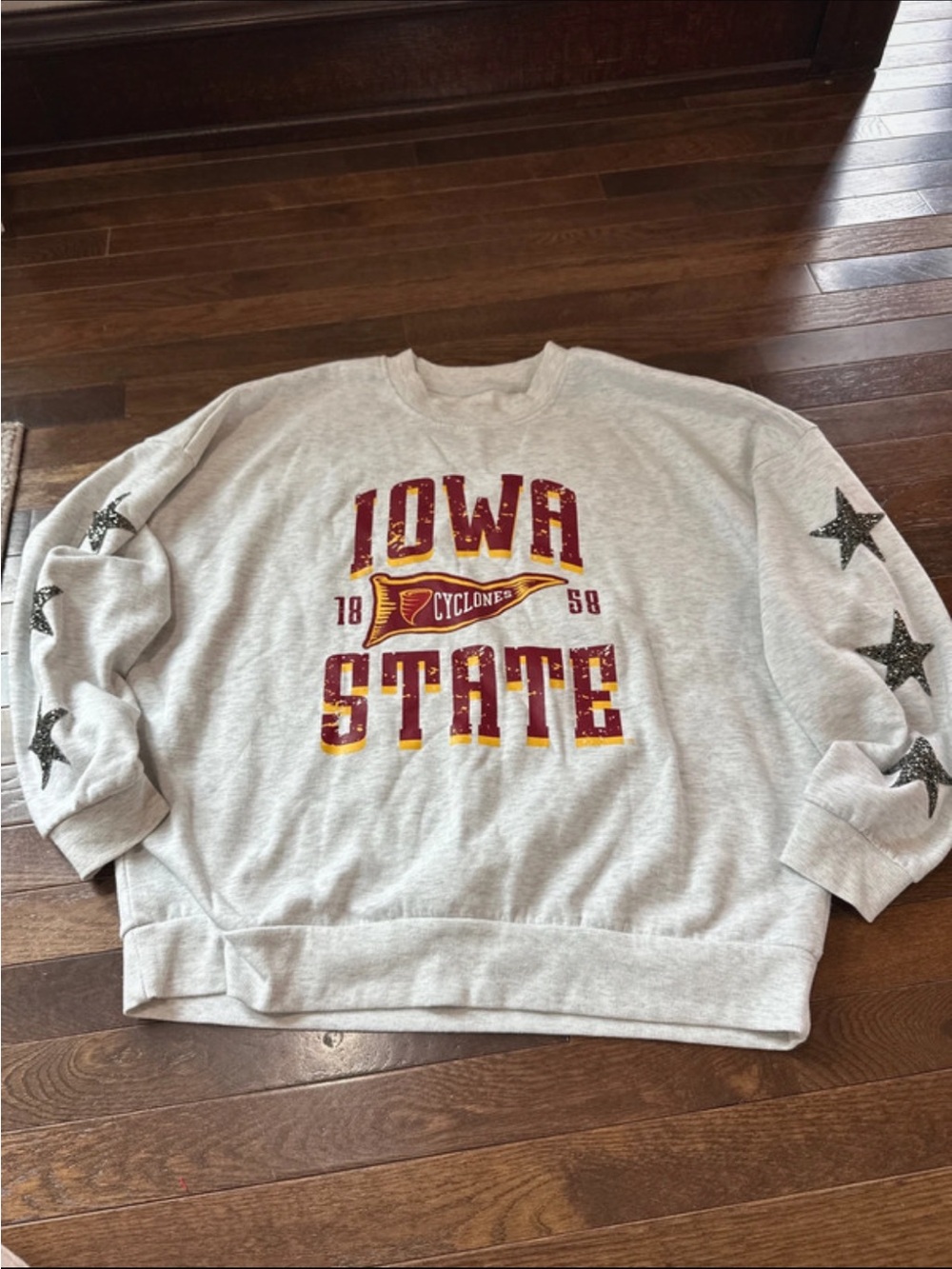Gameday Couture Iowa State Gray Crewneck Sweatshirt